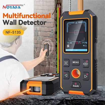 NOYAFA NF-513S Metal Detector Wall Scanner AC Live Cable Wires Metal Wood Stud Find with Positioning Hole Wall Detector