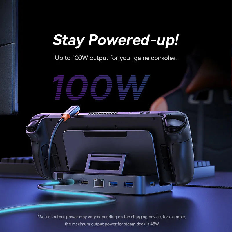 Baseus GamerX 6-port USB-C-docka – HDMI 4K 60 Hz och RJ45