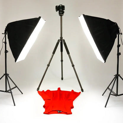 SH 1pc-3Pcs Photography 50x70CM Softbox Lighting Kits Professional Light System With E27 Photographic Bulbs Photo Studio