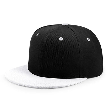 Unisex Cheap Custom Hip hop Flat Trucker Hats For Dance Caps Women Men Solid Color Adjustable Flat Bill Snpback Hat with Logo