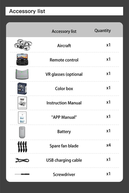 X228 GPS VR Drone, 8K HD Camera, Aerial Quadcopter, Remote Control Avoidance, Ultra-long Battery Life