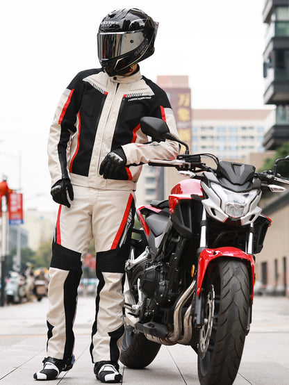 Men's Motorcycle Jackets Anti-fall Wear-resistant Motorbike Jacket With 5pcs Protector Motocross Racing Clothing Protection
