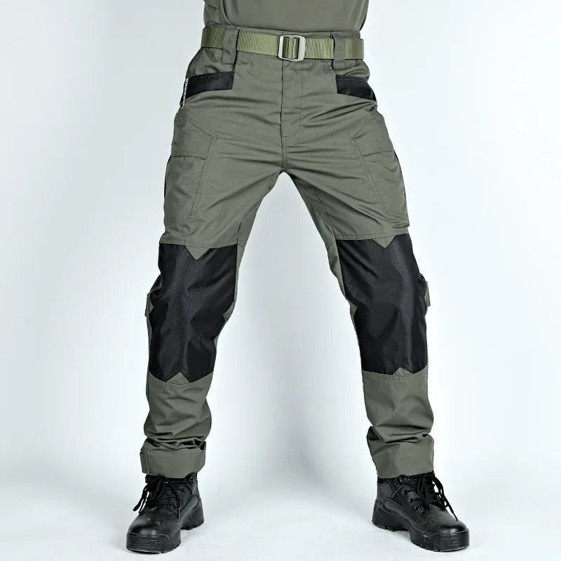 Raiders Tactical Pants Men's Summer Outdoor Work Pants with Multiple Pockets Camouflage Anti Tear Loose Casual Pants