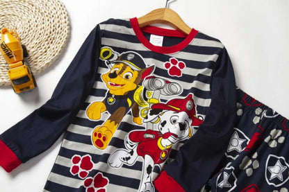 Kids PAW Patrol  Spring Autumn Long Sleeve Boys Clothing Sets Children's Pajamas Girls Cartoon Sleepwear Set Home Clothes 2pcs