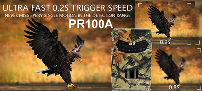 PR300C 20MP HD Infrared Hunting Trail Camera for Wildlife Observation Orchard Monitoring Waterproof Game Videos Camera