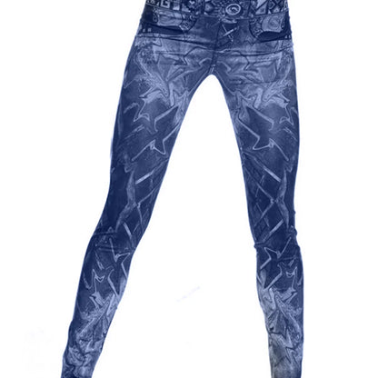 Women Leggings Denim Jeans Pants With Pocket Slim Leggings Women Fitness Blue Black Leggins