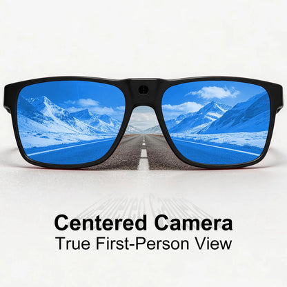 Intelligent AI Sunglasses HD with 800W Pixel Shooting and Camera for Recording Bluetooth Music Calling Outdoor Sports Shooting