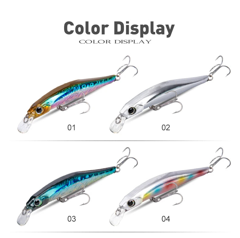 Artist FR Silence Sinking Minnow Fishing Lures 80mm 105mm Jerkbaits Good Action Wobblers High Quality Hard Baits Sea Bass