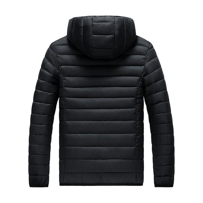 Vinterparkas Herr – Vattentät, varm, löstagbar huva, S–8XL, 11 färger