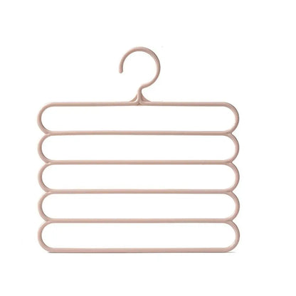 5 Layers Trousers Hangers Household Multi-layer Thickened Clothes Storage Holders Multifunctional Pants Towel Scarfs Racks