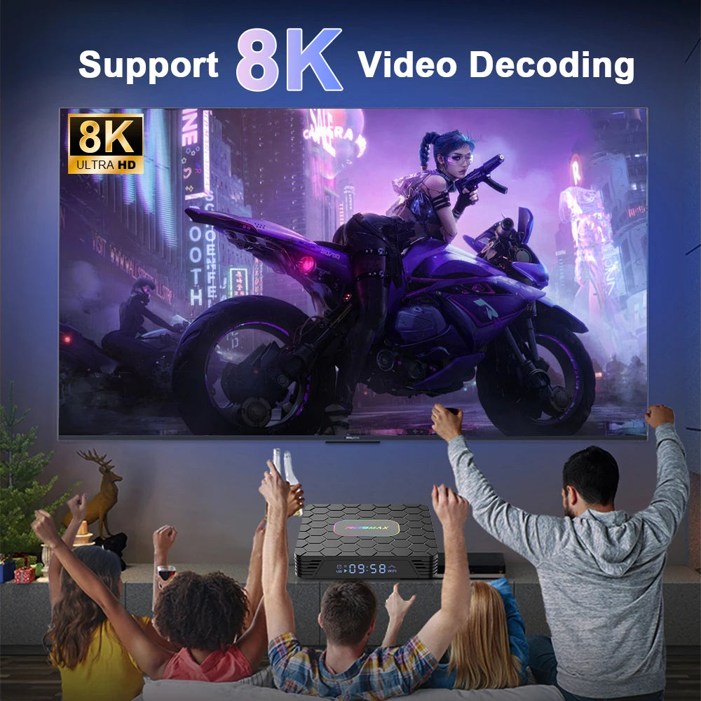 2026 New Smart TV Box T1+ RK3518 Android 14 WiFi 6 BT 5.4 Dual UI Interface 4K Ultra HD  Smart Media Player