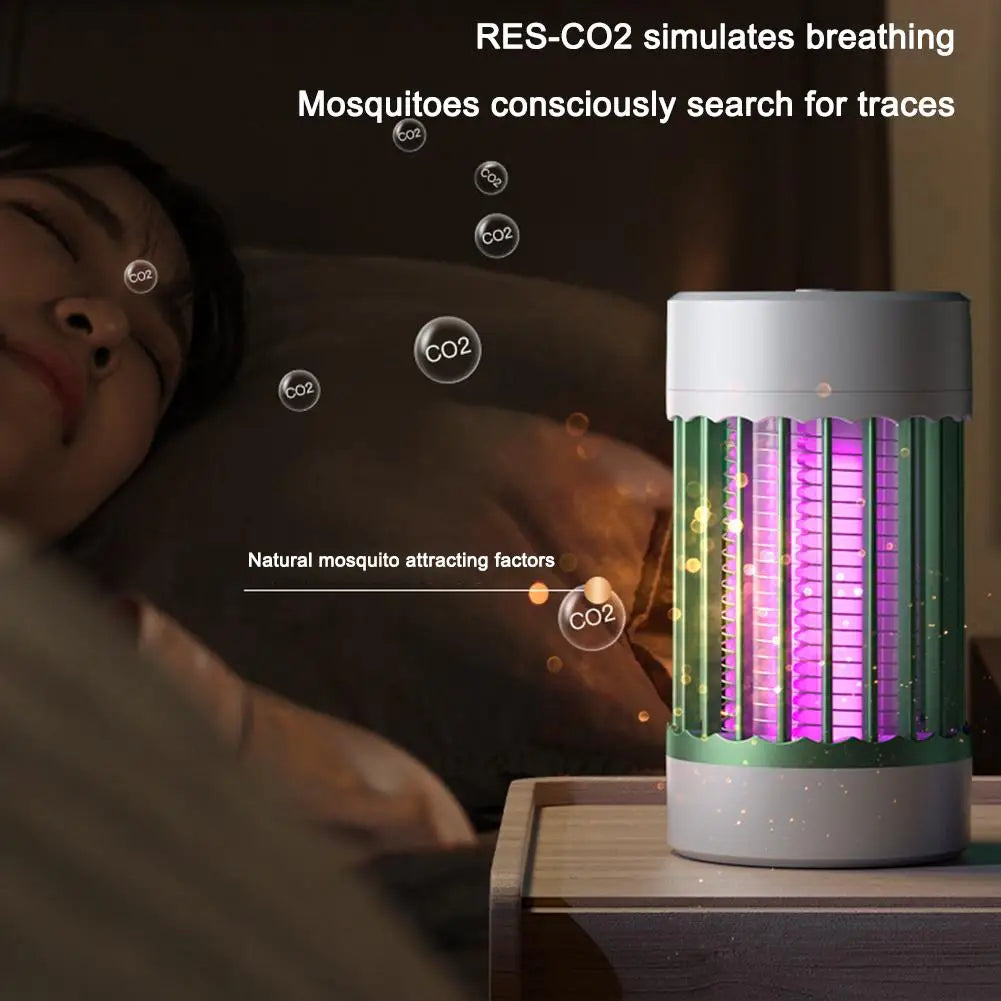 Electric Shock Mosquito Killer Lamp UV Light USB Anti Mosquito Trap For Bedroom Outdoor Camping Use Kills Moths Wasps Gnats