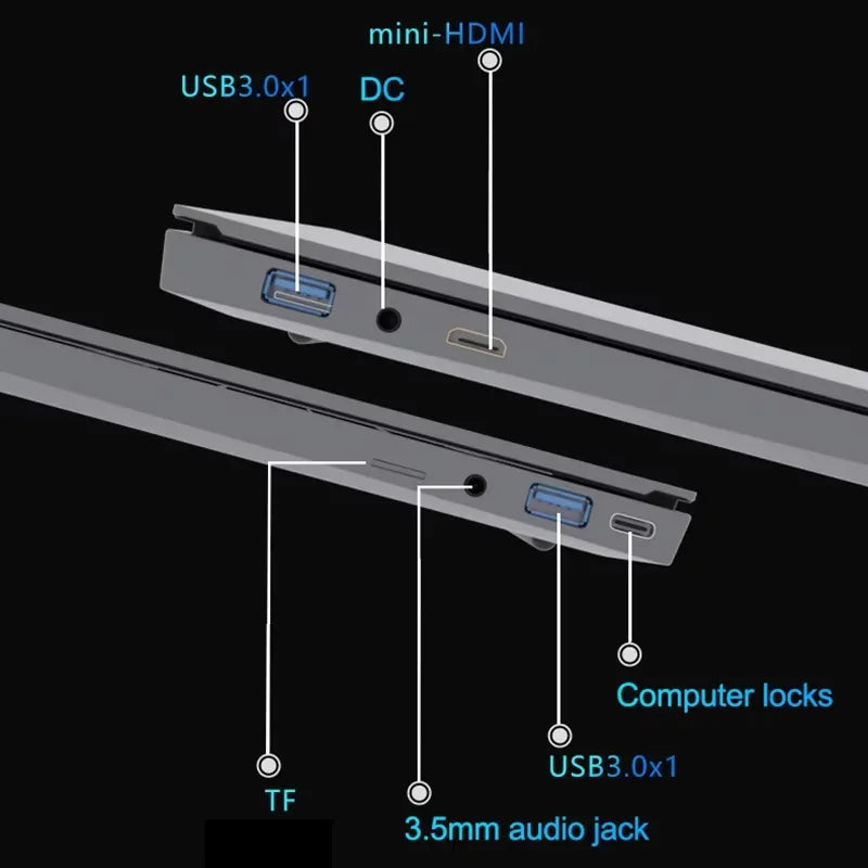 15.6' Intel Core I9 10980HK Laptop Computer Windows 11 Pro 16GB RAM 1TB 2TB SSD Notebook PC Portable Laptops Gaming Fingerprint