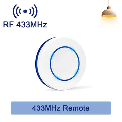 Trådlös RF 433MHz Fjärrstyrd Väggkontakt – 16A/3000W, 220V/110V, Smart Hemkontroll