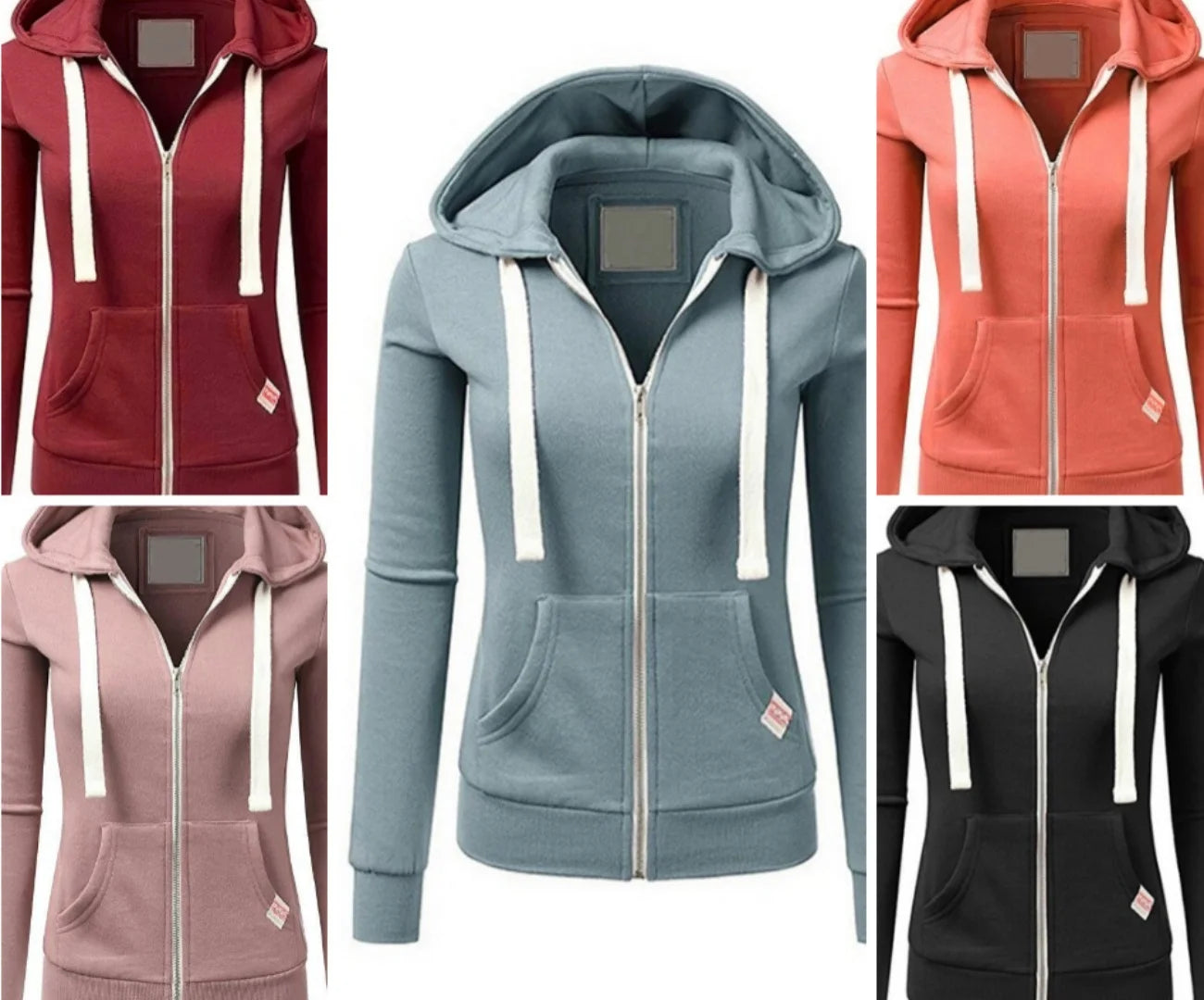 Autumn and Winter Hooded Sweatshirt for Women's Casual Streetwear, Zipper Sports Shirt, Long Sleeved Jacket, Hoodie Top, Hooded