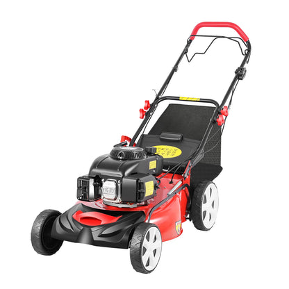 Bensindriven gräsklippare 140cc 4-taktsmotor 51 cm klippbredd