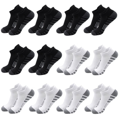 6/24 Pairs Cushioned Breathable Ankle Athletic Running Socks Low Cut Sports Tab for Men And Women