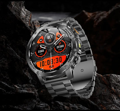 New Military T-Rex 3 Ultra 1000mAh Battery Smart Watch IP68 Waterproof Fitness Track Flashlight Heart Rate Sports Smartwatch Men