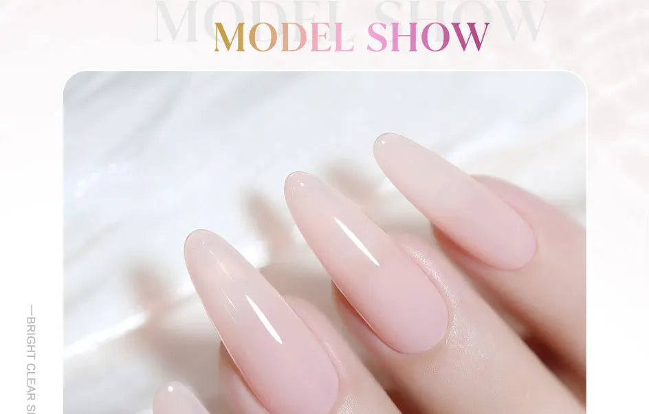 Clou Beaute Semi-transparent Jelly Color UV Gel Manicure Gel Nail Nail Supplies For Professionals Semi-permanent Varnish 15ml