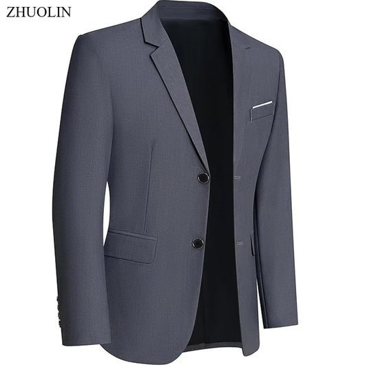 ZHUOLIN Herrkavaj Slim Fit – Sträcktyg Formell Bröllop Kontor Sport Marinblå Grå Svart Vinröd EU S–3XL