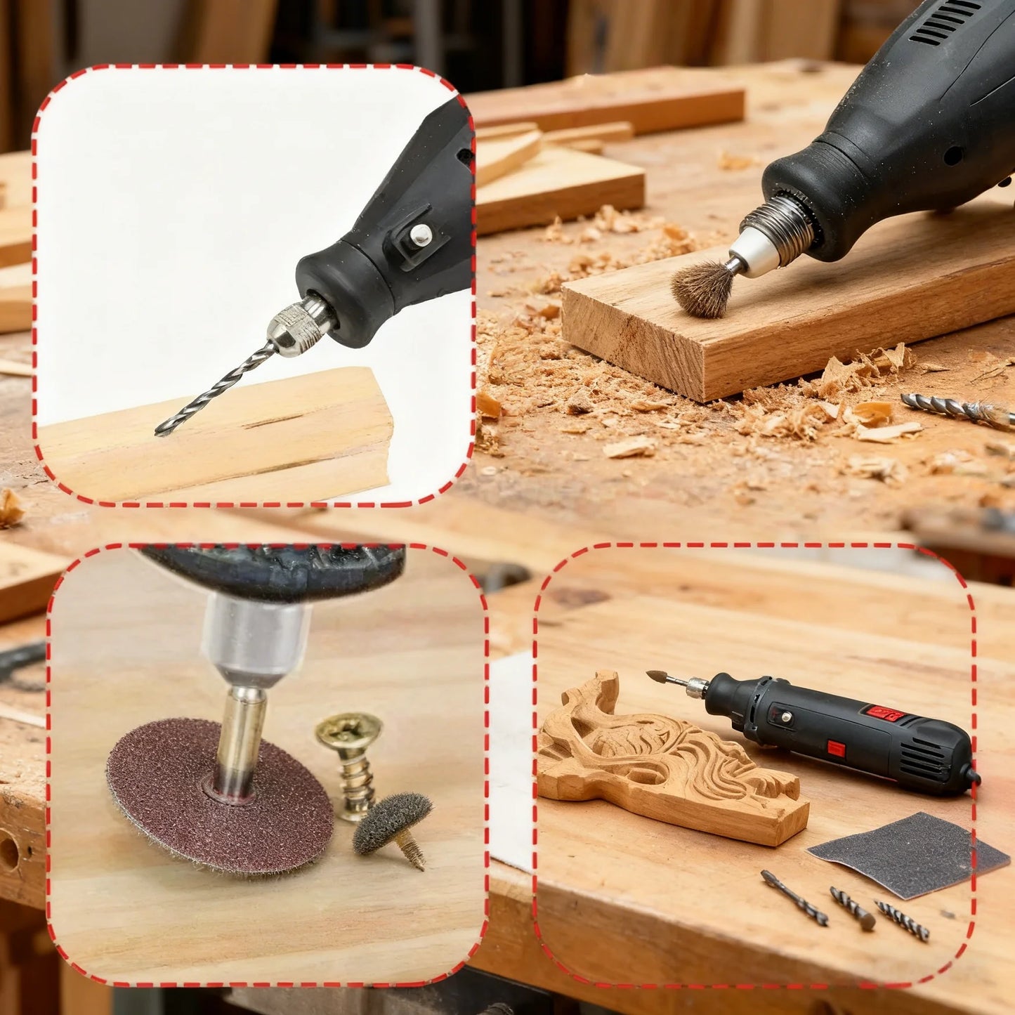 40pcs Mini Electric Drill Multi Rotary Tool Accessories Grinding Polishing Kits Grinder Head For Sanding Grinding Polishing