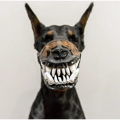 Latex Dog Mask With Blood In Pet Teeth Interesting Adjustable Elastic Cat Dog Mask Halloween Party Pet Dressing Headgear