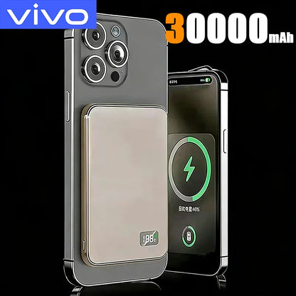 VIVO 500000mAh Magnetic Power Bank PD22.5W Super Fast Charging Portable External Battery for Magsafe For Iphone Samsung Huawei