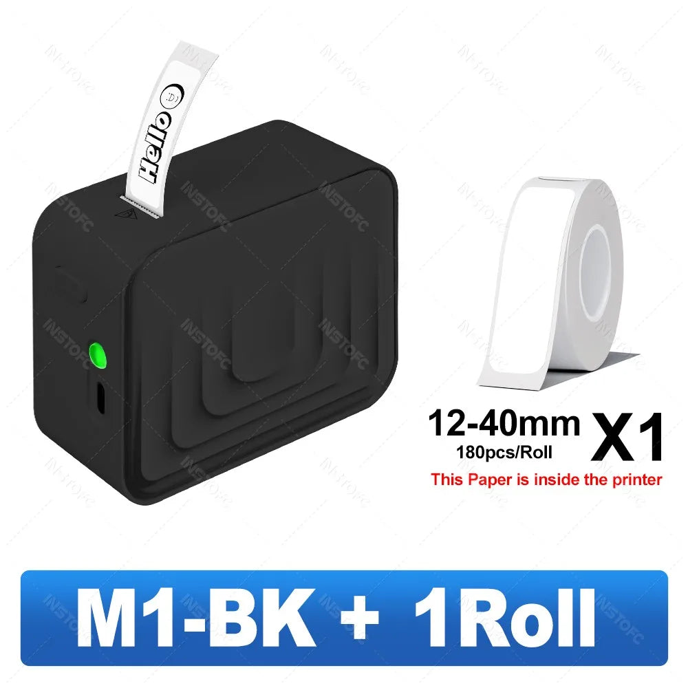 Marklife M1 Trådlös Bluetooth Termisk Etikettskrivare – Bläckfri Mini Portabel App-styrd 12–15mm Hem Kontor 2026