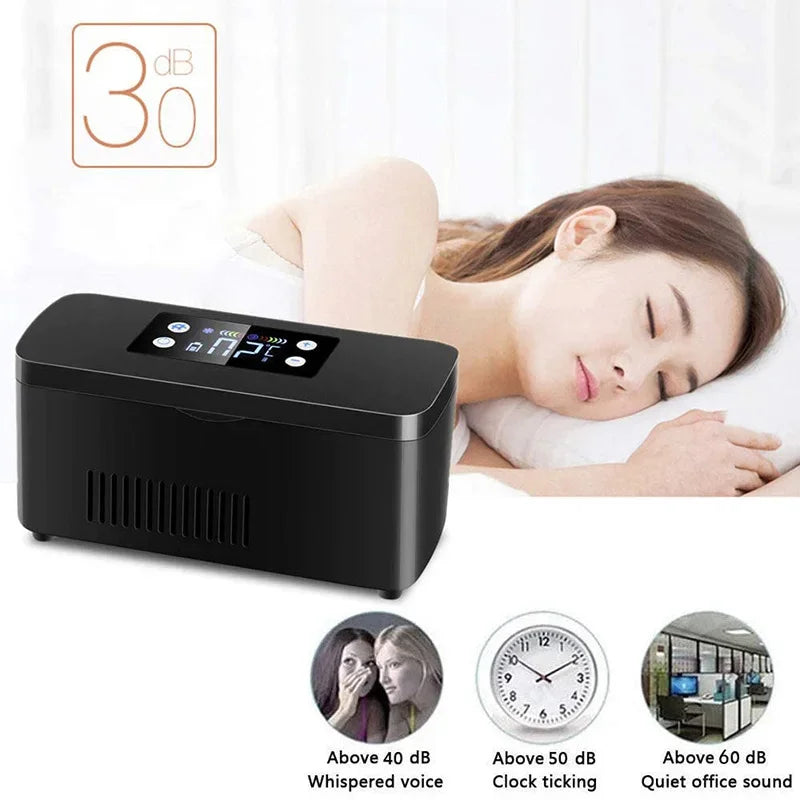 Bärbar Insulinkylare & Medicinkylskåp – LCD-skärm, Batteridriven
