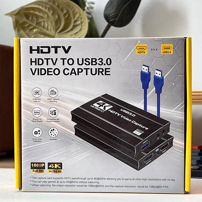 MS2131 Capture Card USB 3.0 – 1080p/60Hz HDMI Videoinspelning för PS4/5, Xbox & OBS Streaming