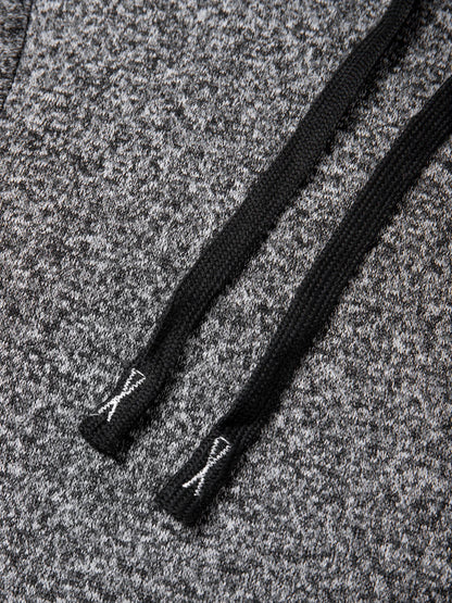 Herr Lång Vinterjacka med Fleece – Varm Vindskyddande Hoodie med Dragkedja, 4 Färger, Storlek S–XXXL