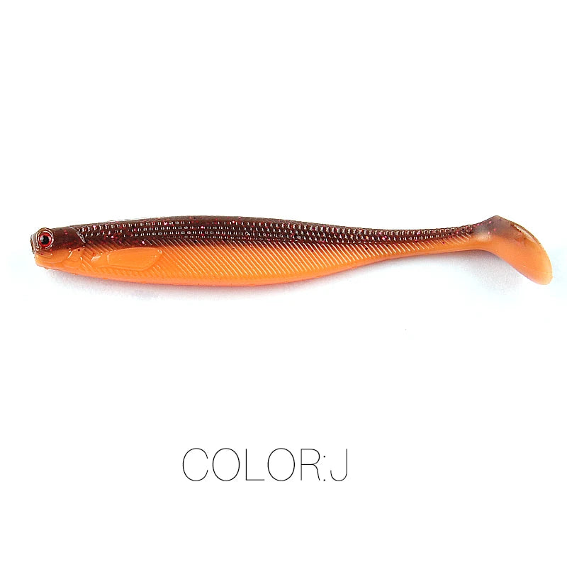 Supercontinent A ShadTeez T-tail 50mm 70mm 100mm Pike Zander Predator Fishing 3d eyes Soft lure Fishing lures