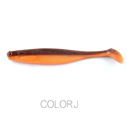 Supercontinent A ShadTeez T-tail 50mm 70mm 100mm Pike Zander Predator Fishing 3d eyes Soft lure Fishing lures
