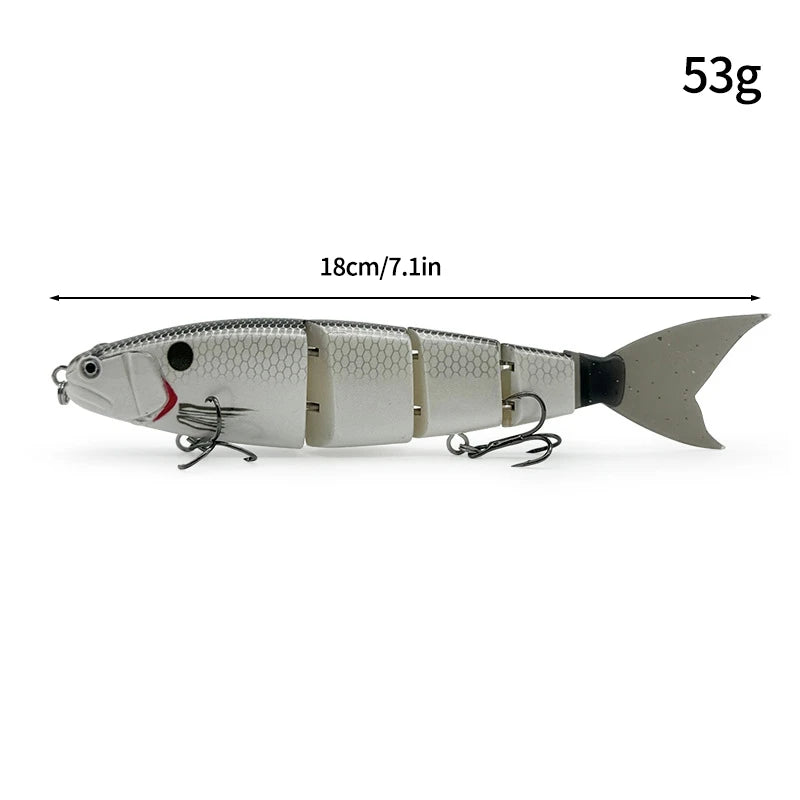 11.5cm 18.5g Balam Glide Bait Swimbait Joint Giant Pike Bass Fishing Lure Hard Bait Catfish Saltwater Lures Leurre De Pêche
