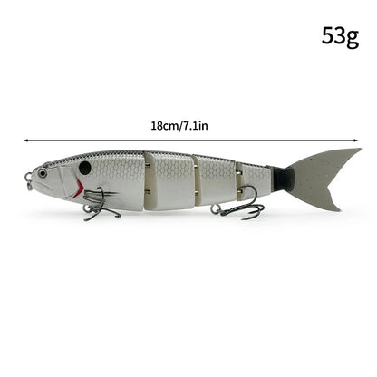 11.5cm 18.5g Balam Glide Bait Swimbait Joint Giant Pike Bass Fishing Lure Hard Bait Catfish Saltwater Lures Leurre De Pêche