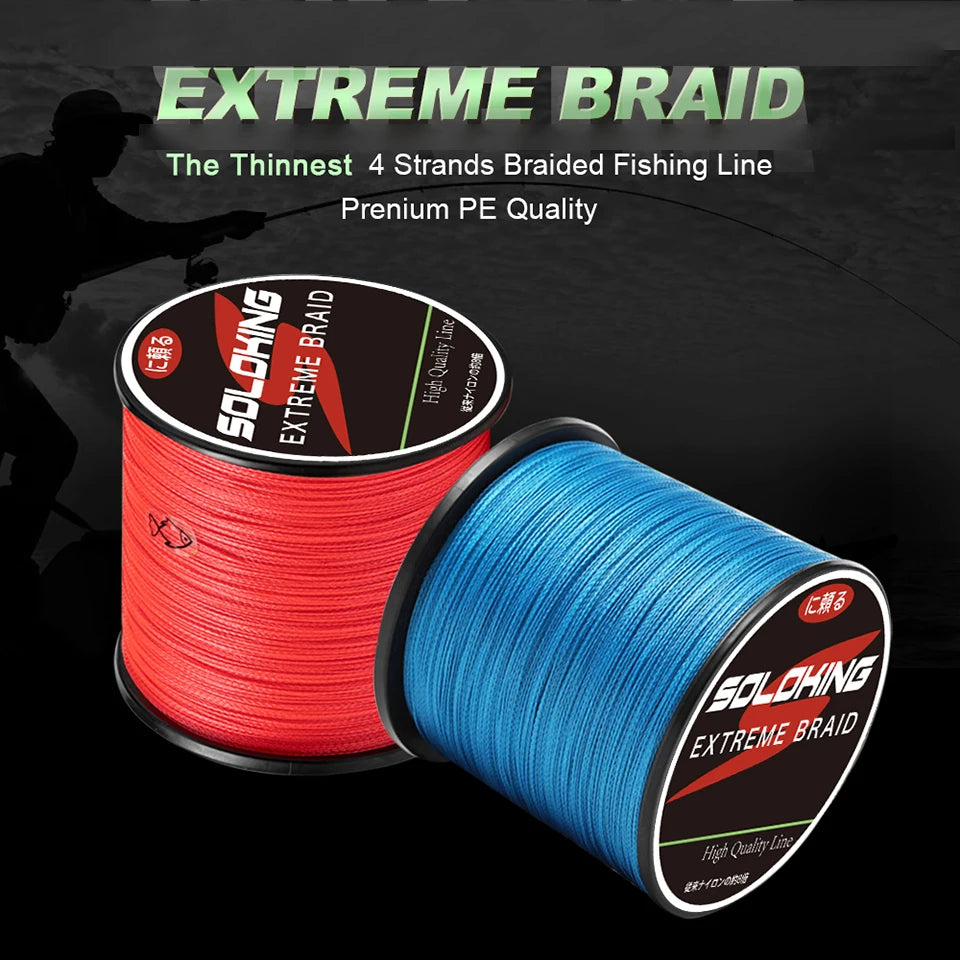 SOLOKING 300M PE Braided Fishing Line Super Strong Japanese Multifilament Sea Fishing Line 10LB-80LB Carp Line Trout Line