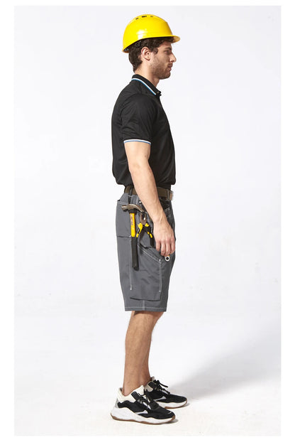 Men's durable multi-pocket work pants cargo work shorts workwear for Men