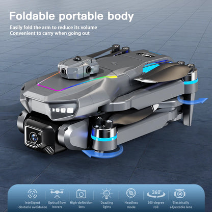 AE19 Drone, High-Definition Dual Camera, 8K Professional Obstacle Avoidance, Folding Quadcopter Toy, Remote-Controlled Aircraft