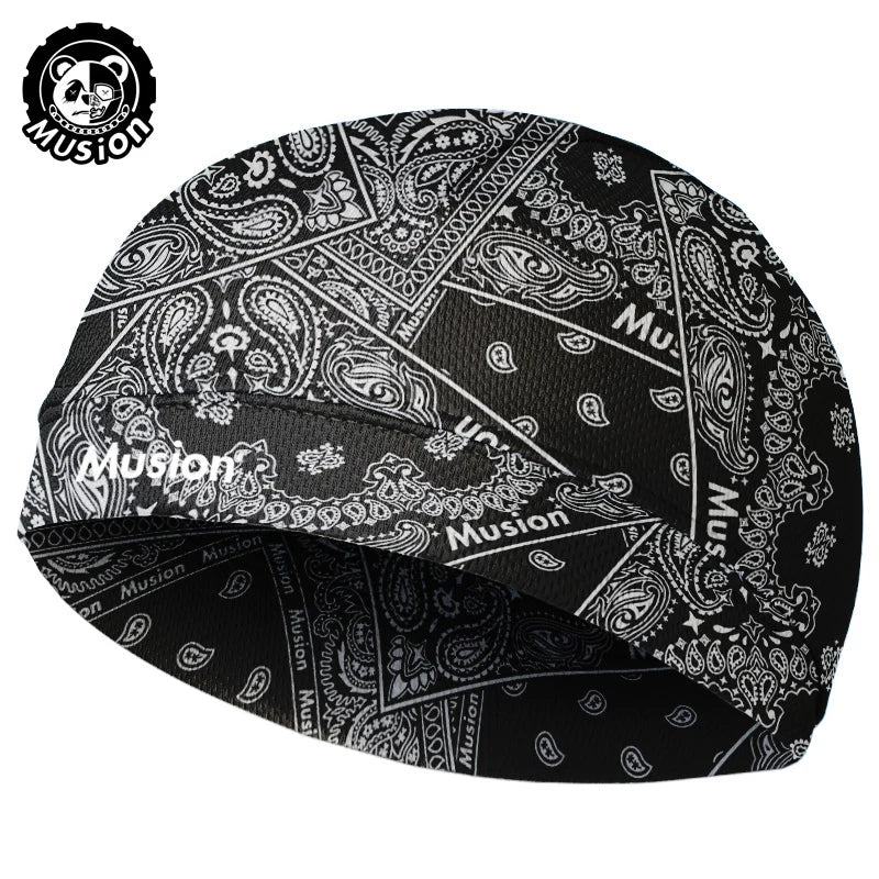 Musion Original Design Motorcycle Head Cover Helmet Cap  Moisture Wicking Dry Fit Skull CapHelmet Inner Helmet for Cycling