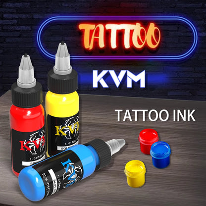 14Colors 1/oz Tattoo Ink Pigment Body Color Drawing Art Tattoo Ink Semi-permanent Makeup Tattoo Supplies for Tattoo Artists