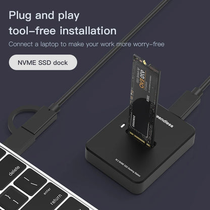 External SSD Hard Disk M.2 SSD Enclosure 10G Reading Writing Speed SSD Case For M.2 NVME SATA SSD Docking Station Plug and play