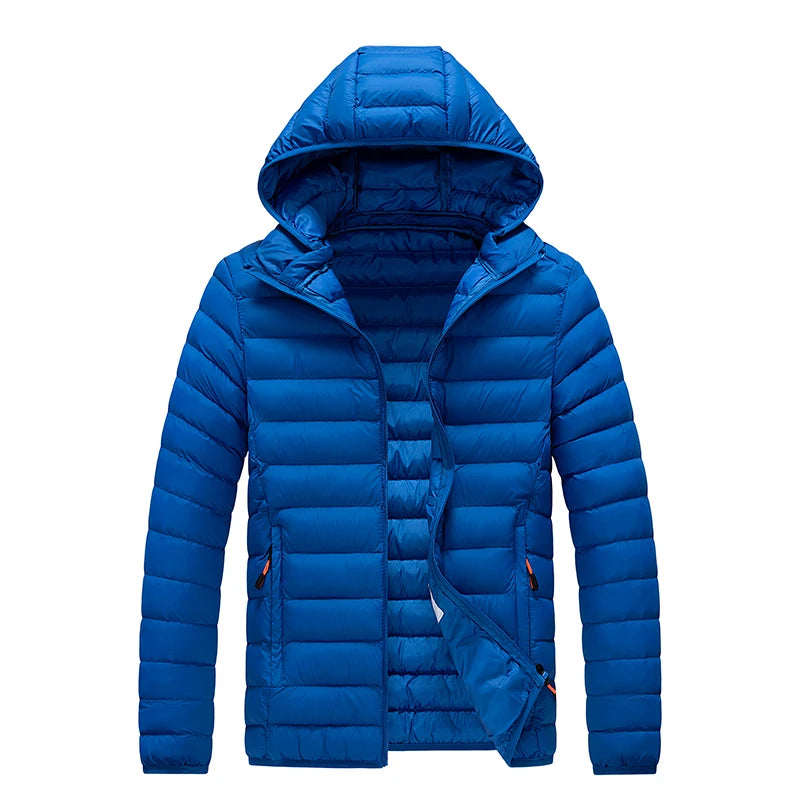 Vinterparkas Herr – Vattentät, varm, löstagbar huva, S–8XL, 11 färger
