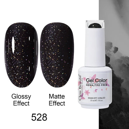Clou Beaute Gel Nail Polish Neon Brown Royal Blue Red Green Pastal Nude Nail Art Varnishes Gel Lacquer Top Coat UV Gel Nail