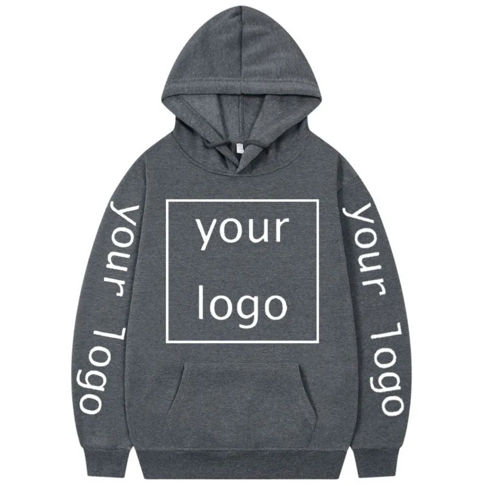 Zip-up Hoodie med Eget Tryck – Fleece, Huva & Dragkedja | S–XXXL