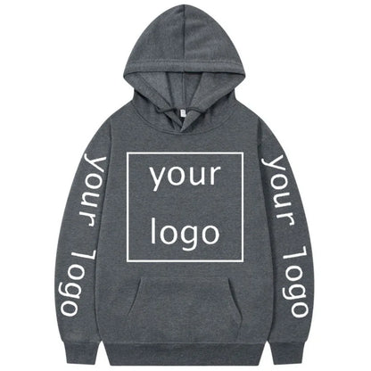 Zip-up Hoodie med Eget Tryck – Fleece, Huva & Dragkedja | S–XXXL