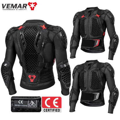 VEMAR MC-Jacka / Byxor med CE-certifierade Protektorer – Herr & Dam Motorcykelskydd 2026
