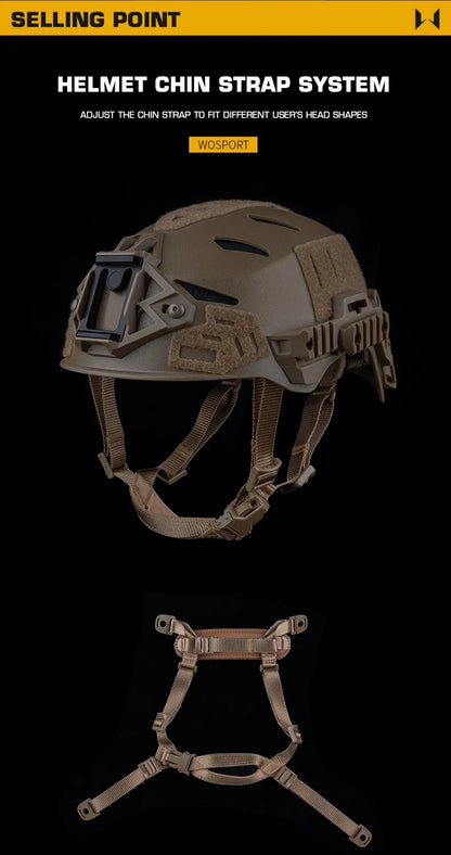 Wendy 3.0 taktik- och träningshjälm, förenklad version för jakt och airsoft