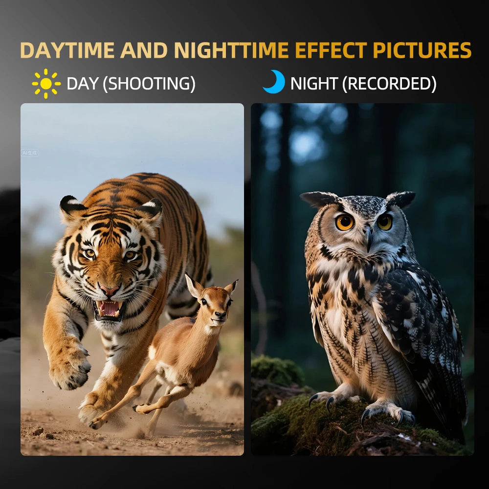 4K Night Vision Goggles 36MP Night Vision Binoculars with Rangefinder 3.2" HD Screen 4500mAh Rechargeable Battery for Adults