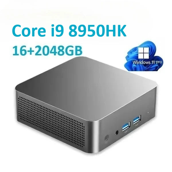 Intel Core i9 8950HK  Mini PC Windows 11 Pro 16GB RAM 1TB SSD PC Gamer Computer Dual WIFI 6 BT5.2 4K HD Mini Gaming Pc Desktop