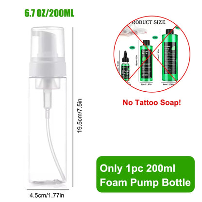 Ultra Concentrated Green Soap Tattoo Foaming Bottle – Tattoo Supplies for Tattoos, Piercings, Skin and Equipment Cleaning